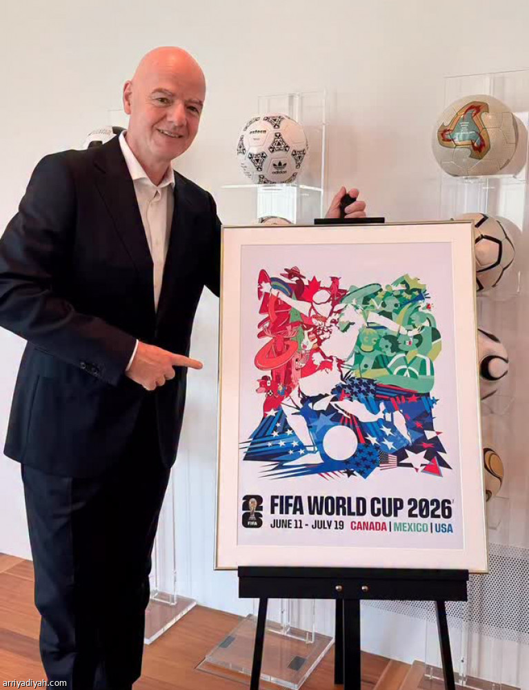 «فيفا» يكشف عن ملصق مونديال 2026